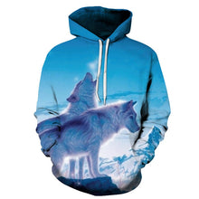 Load image into Gallery viewer, Wolf Paisley Hoodies Autumn Winter Thin Hooded Pullovers