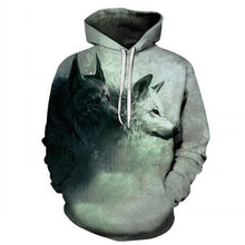 Load image into Gallery viewer, Wolf Paisley Hoodies Autumn Winter Thin Hooded Pullovers