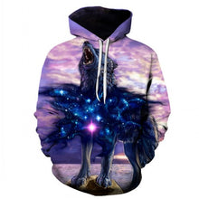 Load image into Gallery viewer, Wolf Paisley Hoodies Autumn Winter Thin Hooded Pullovers