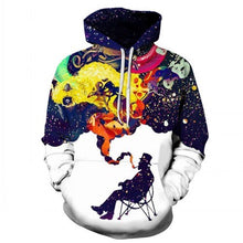 Load image into Gallery viewer, Space Galaxy Hooded Hoodies Thin Unisex Pullovers