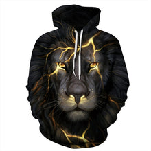 Load image into Gallery viewer, Print Galaxy Wolf Hooded Hoodies