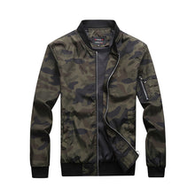 Load image into Gallery viewer, Men Baseball Jacket Embroidered Leather
