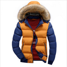 Load image into Gallery viewer, With Fur Hood Hat Men Outwear
