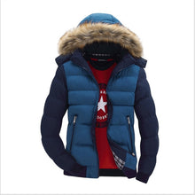 Load image into Gallery viewer, With Fur Hood Hat Men Outwear