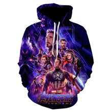 Load image into Gallery viewer, Men women Hooded Avengers Zipper End Game