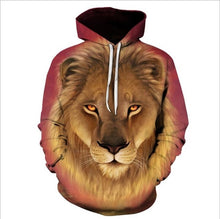 Load image into Gallery viewer, Lion Hoodies Autumn Winter Thin Hooded Pullovers