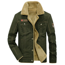 Load image into Gallery viewer, velvet thick lapel military uniform air force one jacket